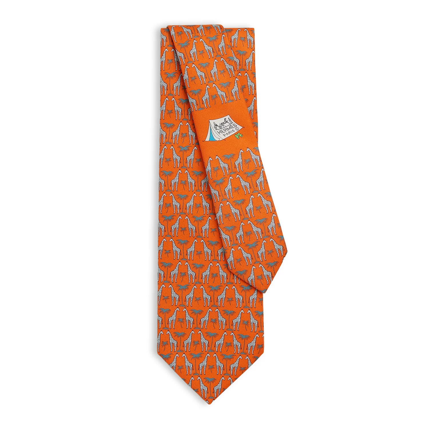 HERMES Giraffes tie
