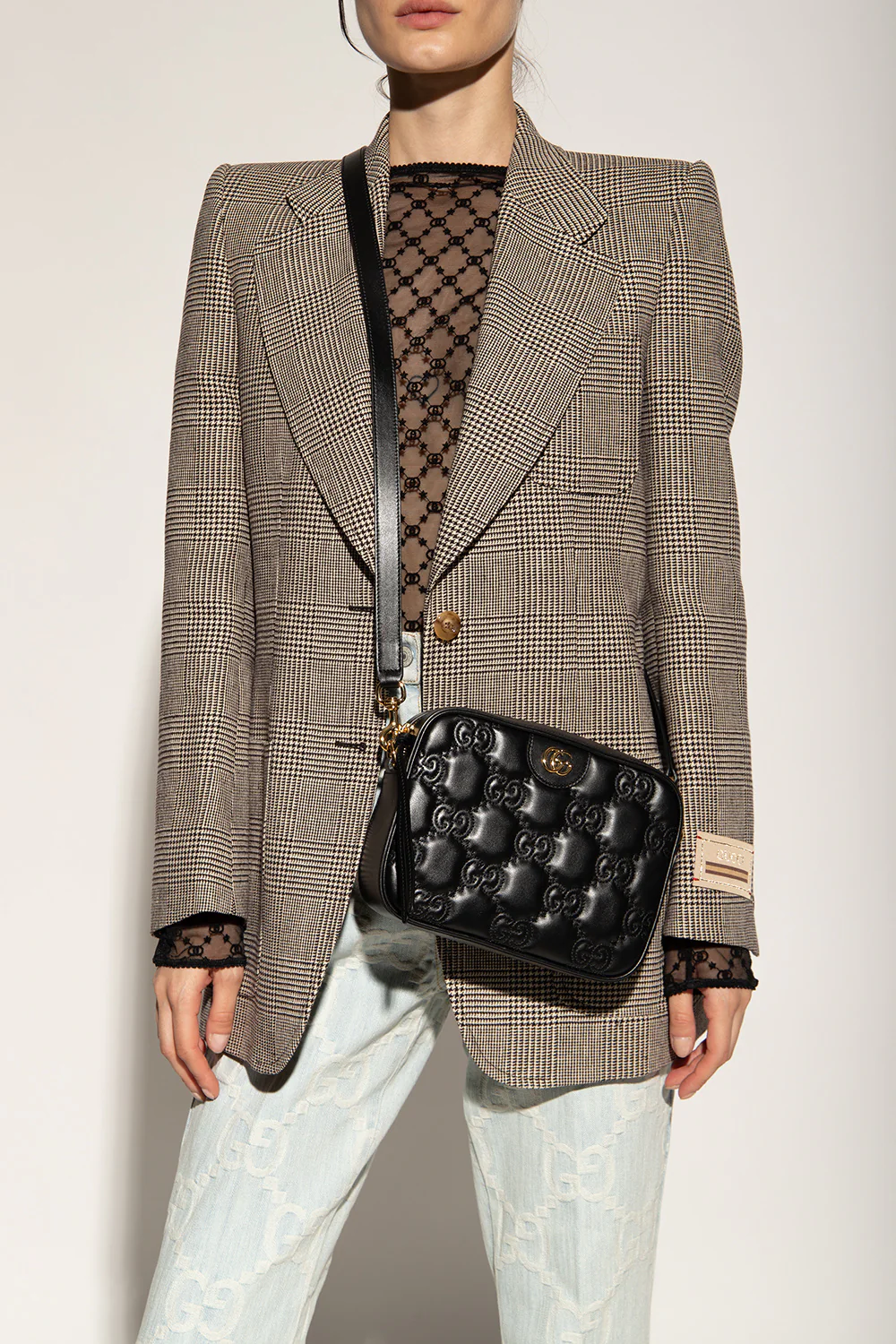 702234 UM8HG 1046 BLACK GUCCI WOMEN BAG - Image 4
