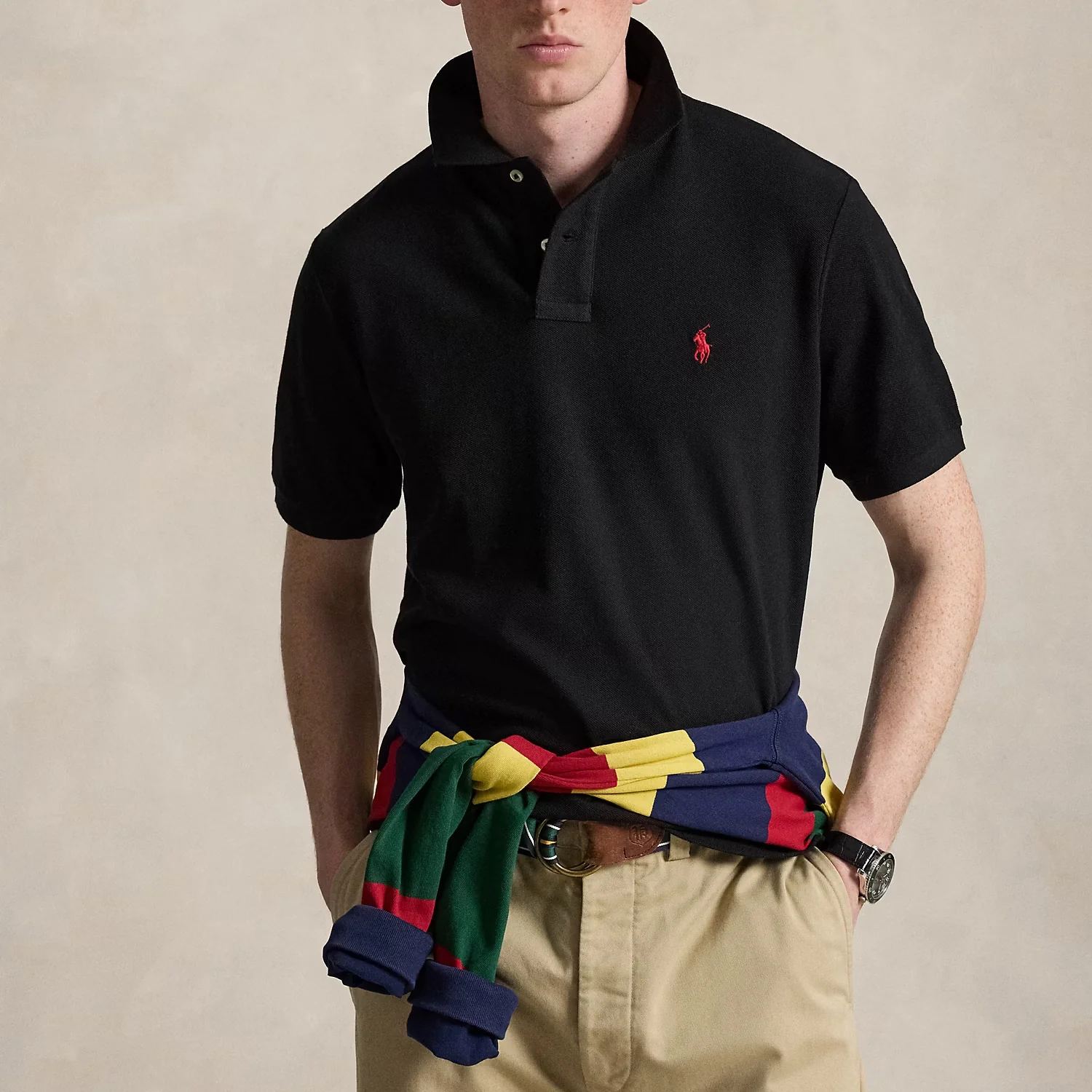 Slim Fit Mesh Polo Shirt  Polo Ralph Lauren - Image 2