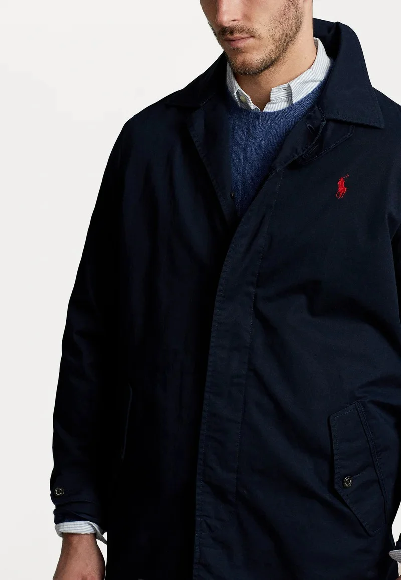 710869148 CLNVY POLO RALPH LAUREN LONG COAT MEN NAVY - Image 3