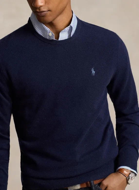 710876714 HNTNV RALPH LAUREN SWEATER MEN NAVY - Image 3