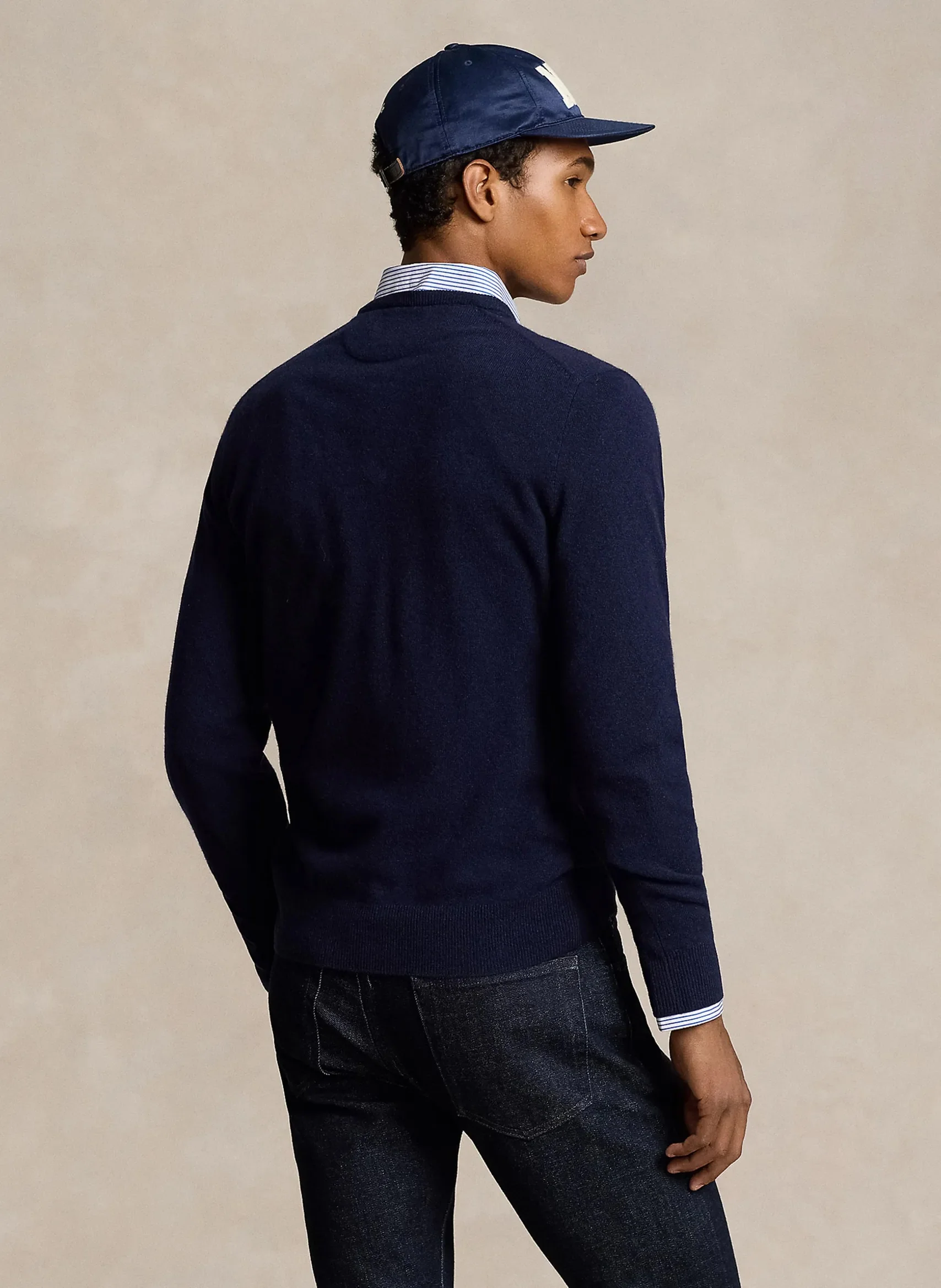 710876714 HNTNV RALPH LAUREN SWEATER MEN NAVY - Image 5