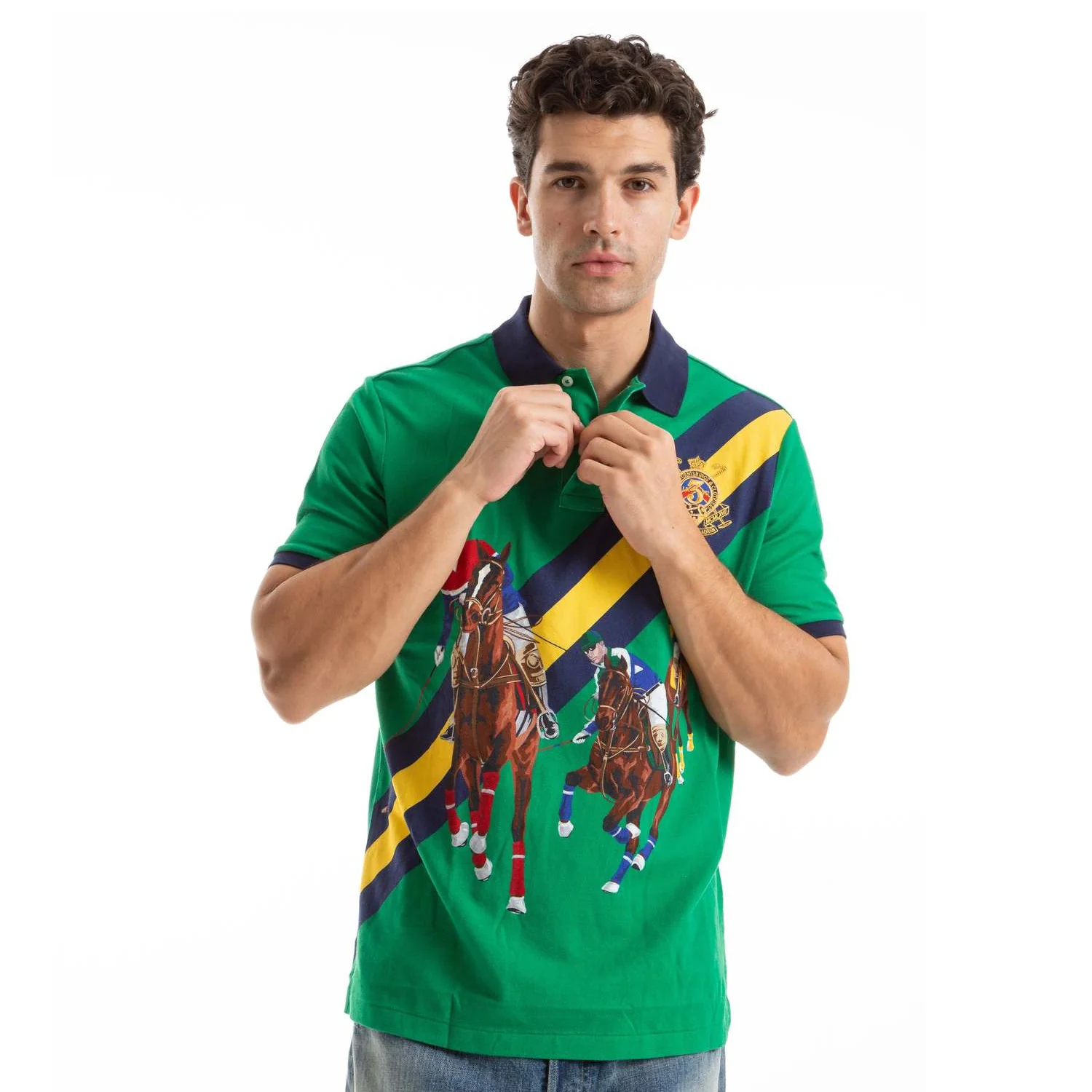 Polo Match Print Polo