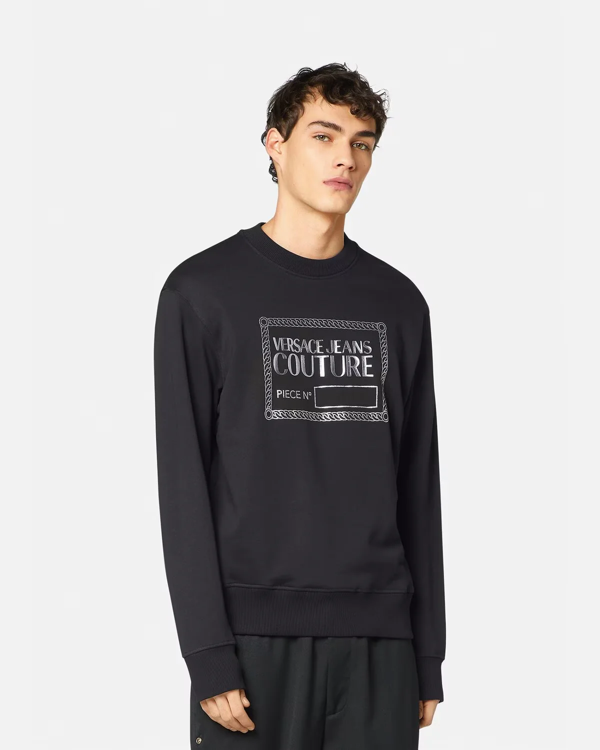 73GAIT11/CF00OG89 BLACK VERSACE MEN SWEATSHIRT - Image 2