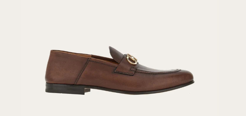 757633 001CI FERRAGAMO CHOCLATE BROWN MEN SHOES - Image 3