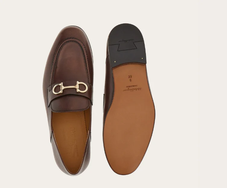 757633 001CI FERRAGAMO CHOCLATE BROWN MEN SHOES - Image 4