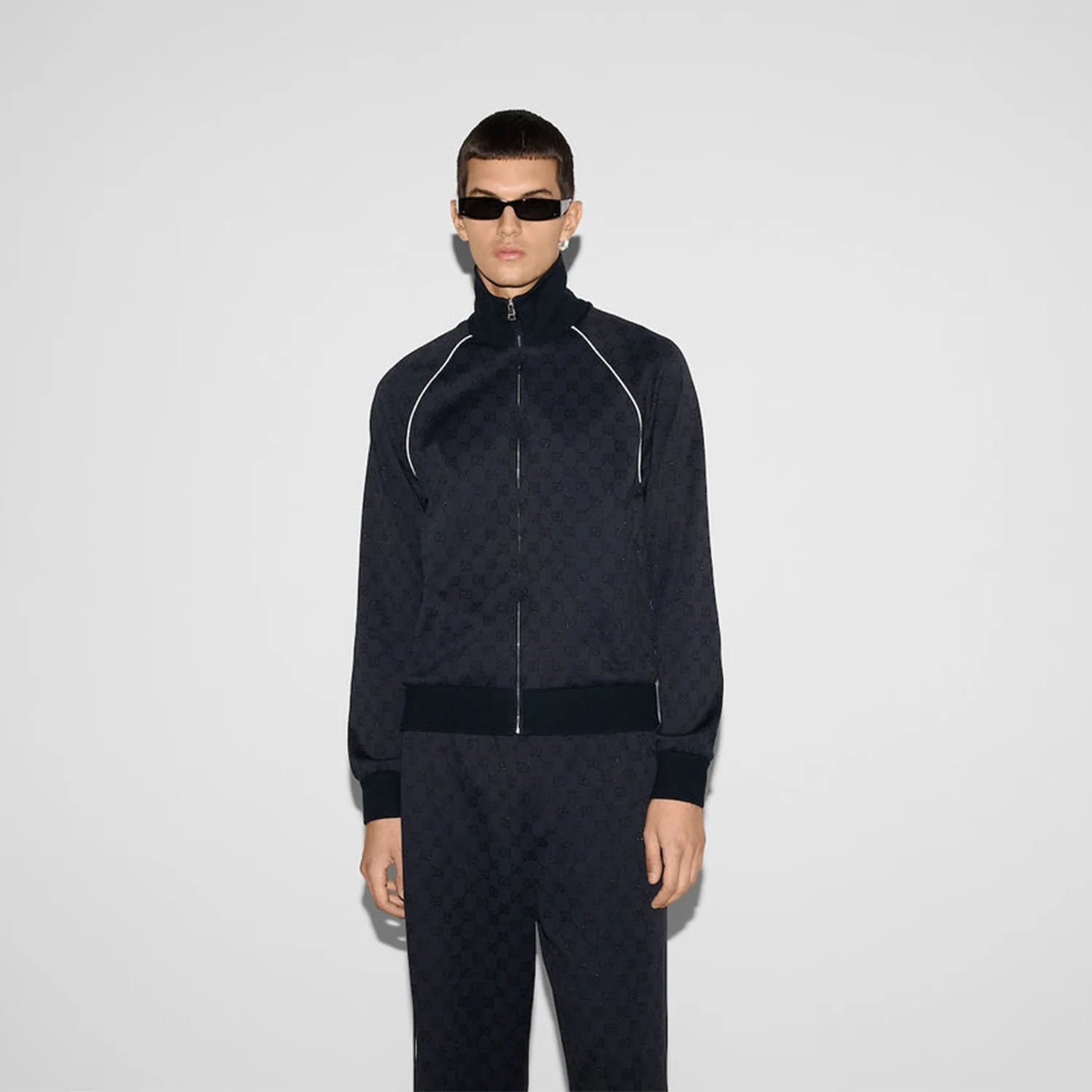 768550 XJG1Y 4140 NAVY GUCCI MEN JACKET - Image 3