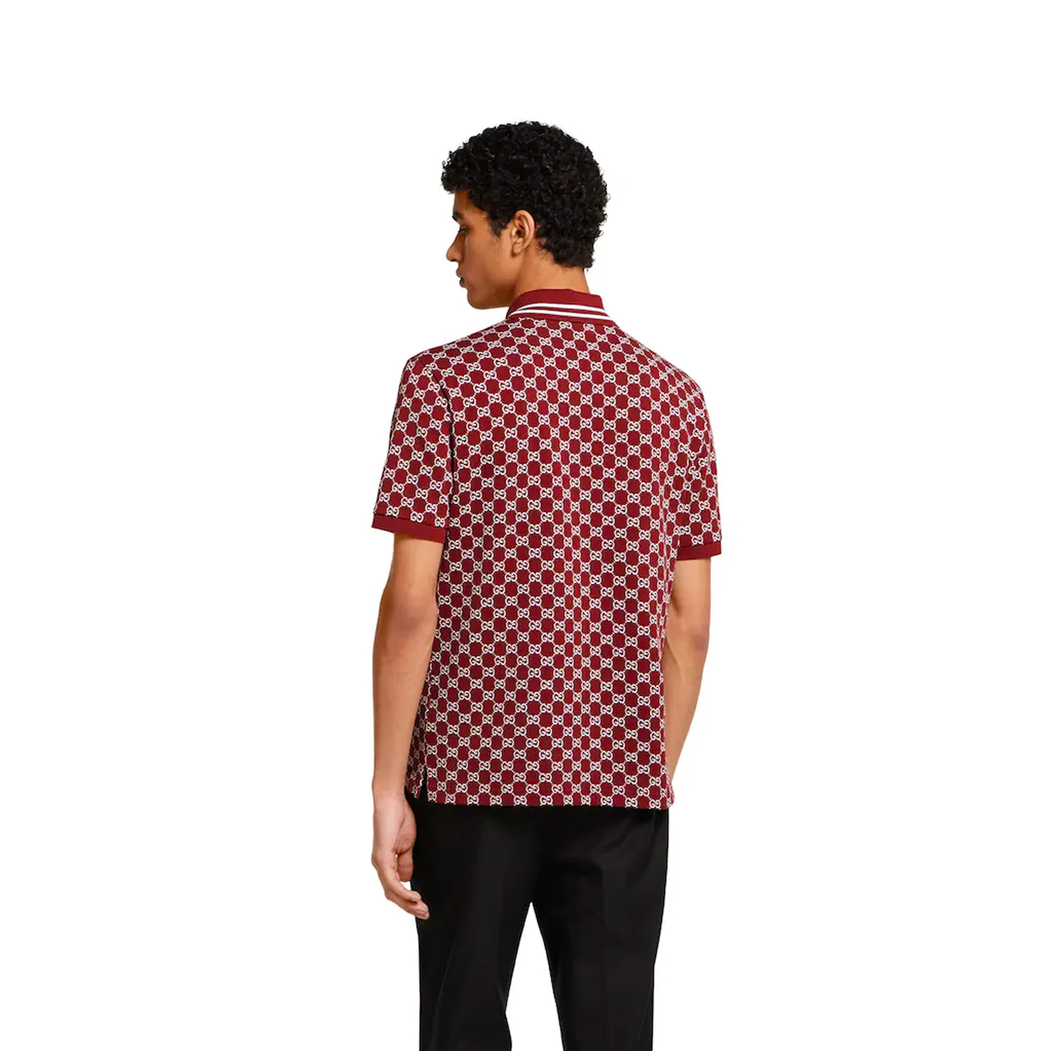 Gucci Gg Cotton Piquet Jacquard Polo Shirt - Image 4