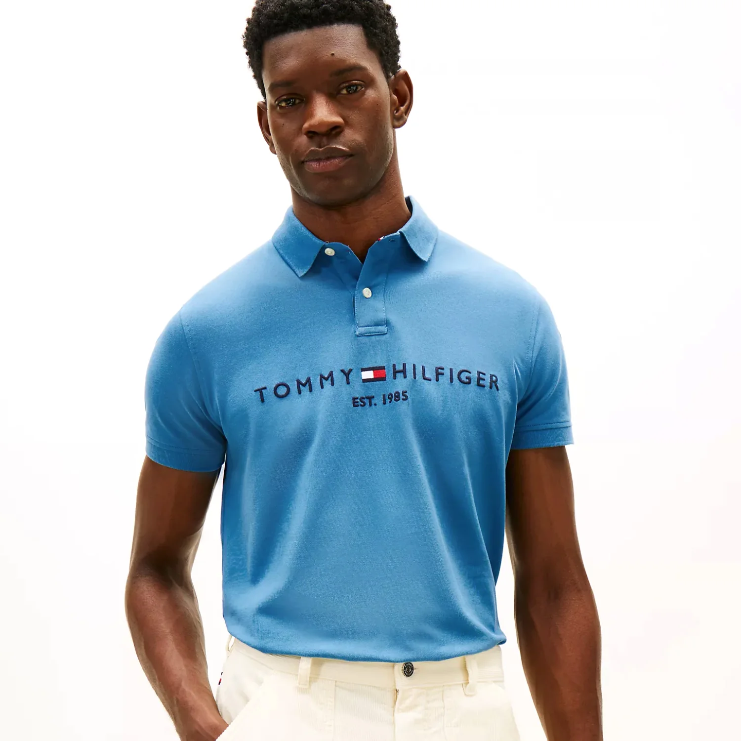 Th Embroidered Tommy Logo Polo