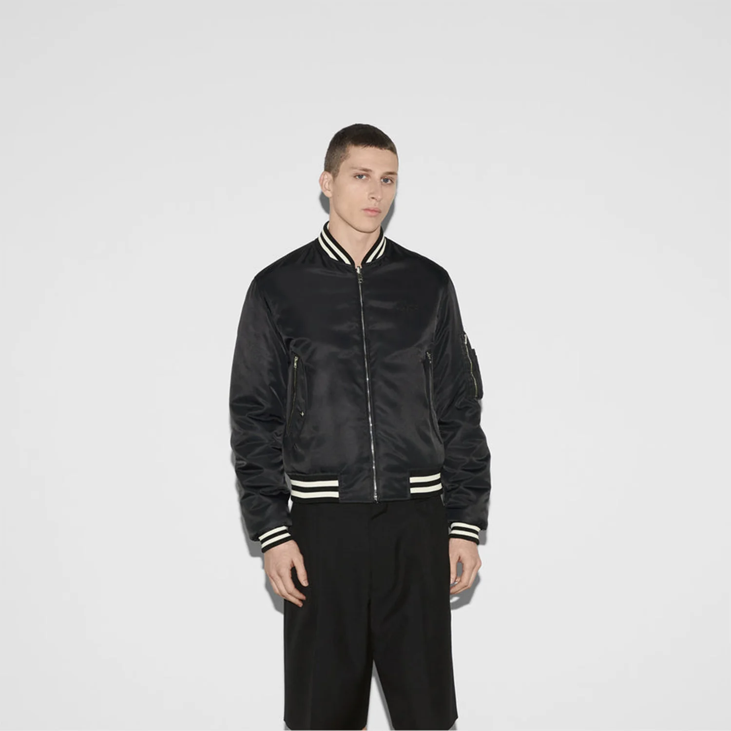 794816 ZAREC 1043 BLACK GUCCI MEN JACKET - Image 2