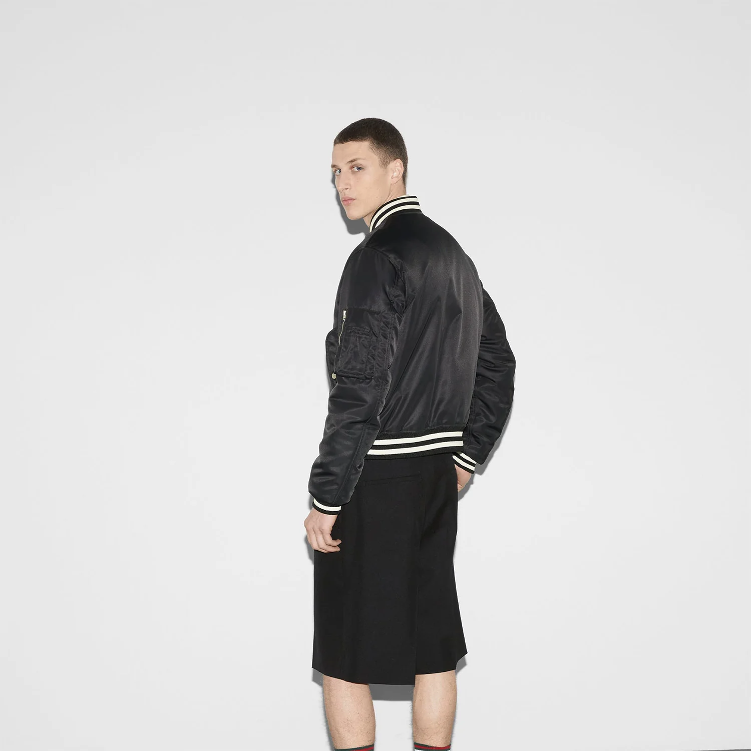 794816 ZAREC 1043 BLACK GUCCI MEN JACKET - Image 3