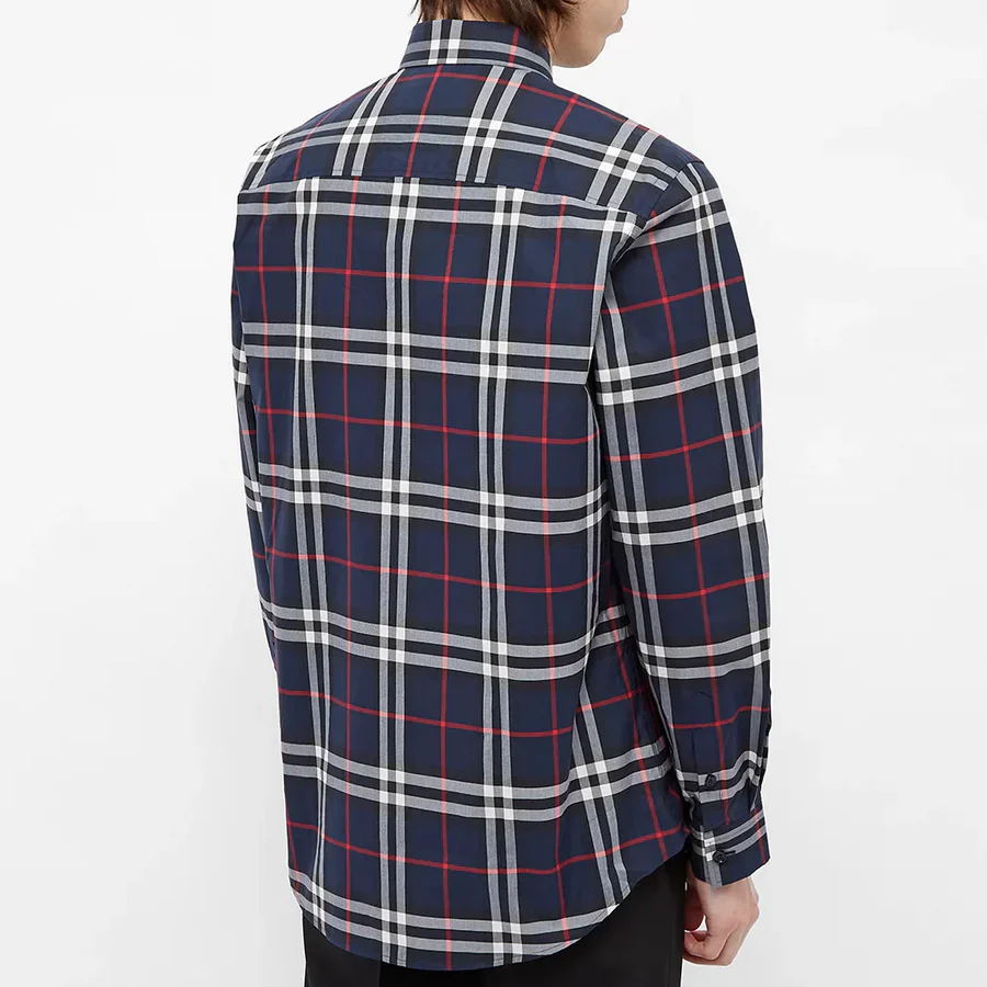 8020865 A1960 BURBERRY SHIRT MEN NAVY CHECK - Image 3