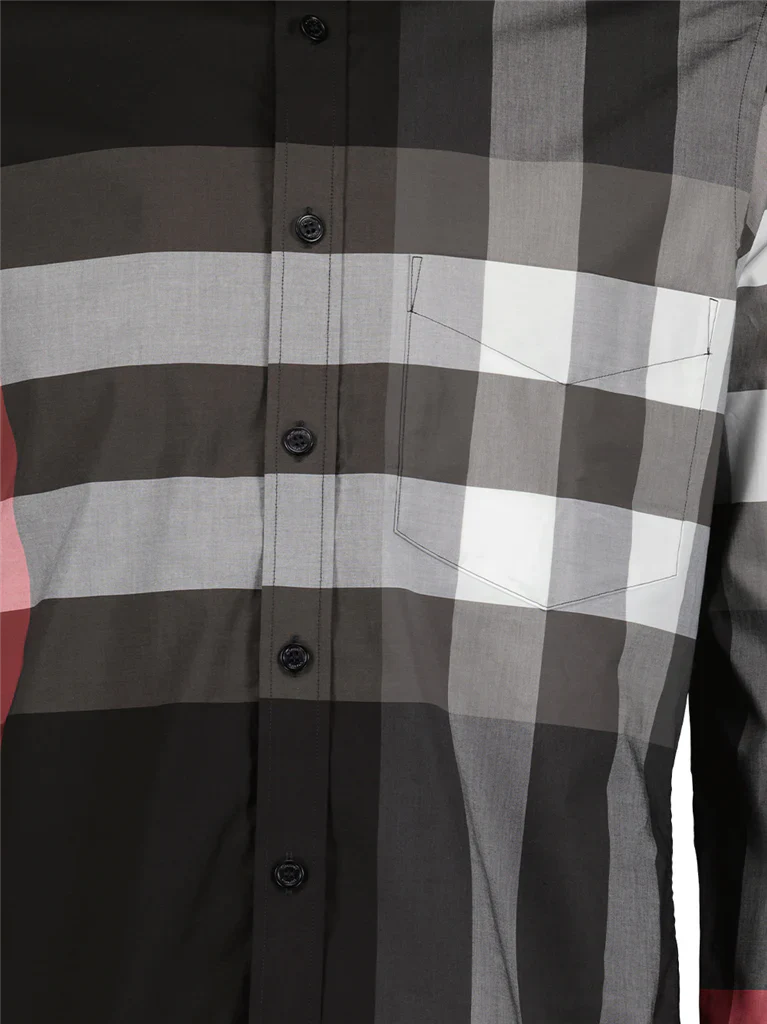8023772 A1008 GREY BURBERRY MEN SHIRT - Image 6