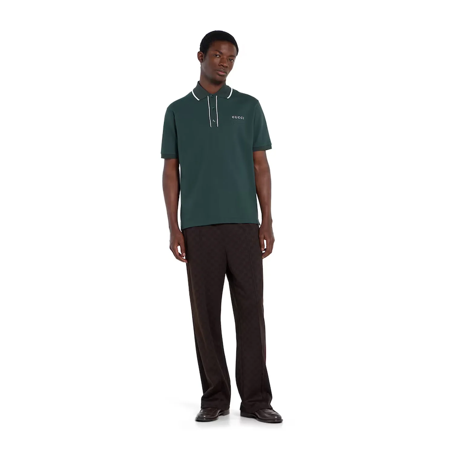 Gucci Cotton Piquet Polo Shirt With Embroidery - Image 3