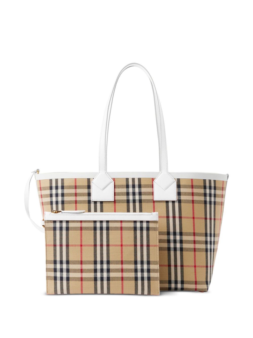 8072332 A1464 VINTAGE CHECK WHITE BURBERRY BAG - Image 4