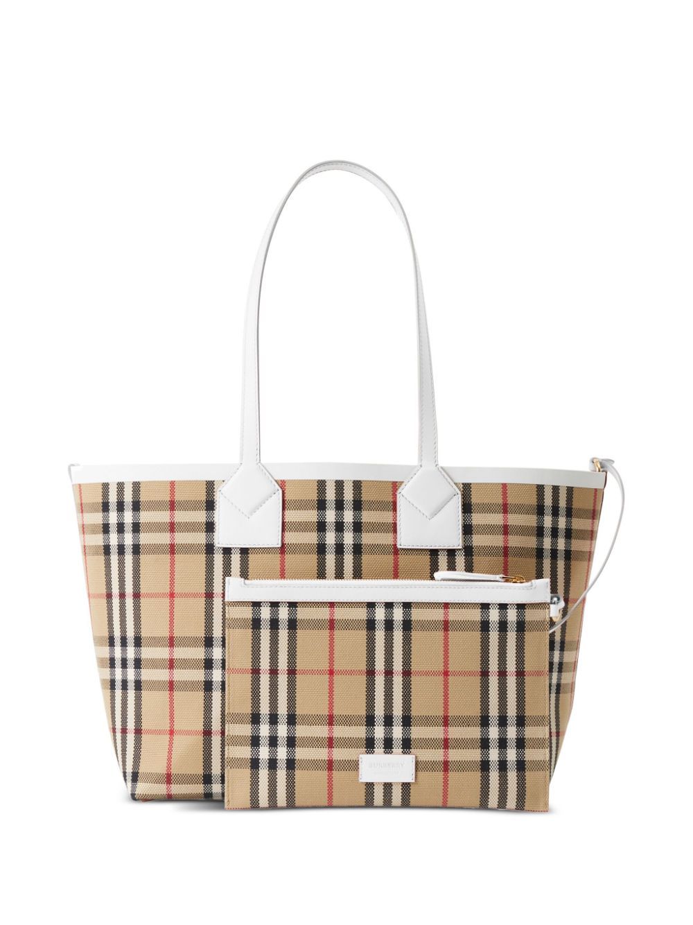 8072332 A1464 VINTAGE CHECK WHITE BURBERRY BAG - Image 5
