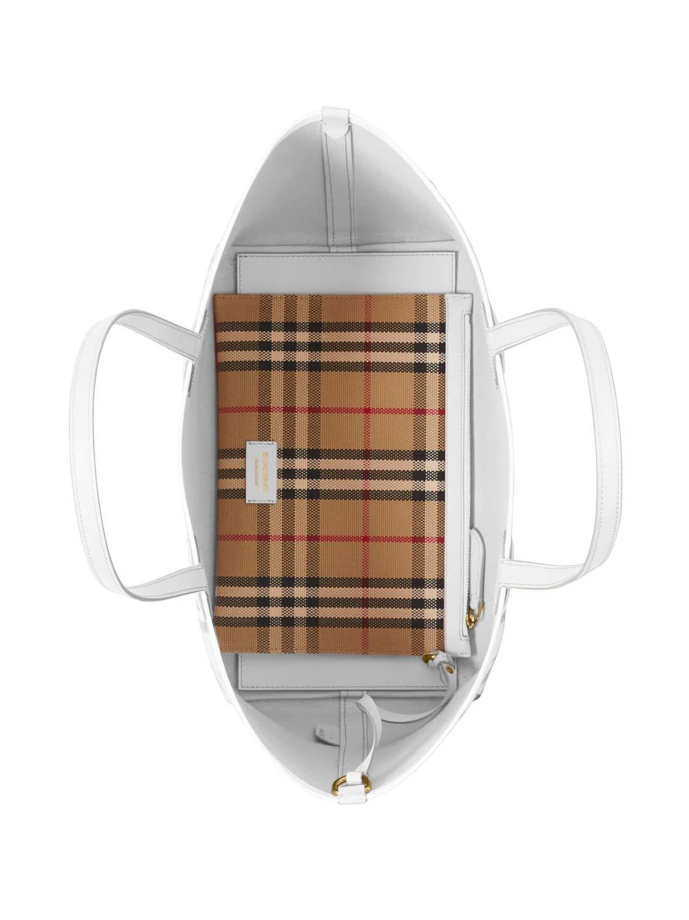8072332 A1464 VINTAGE CHECK WHITE BURBERRY BAG - Image 6
