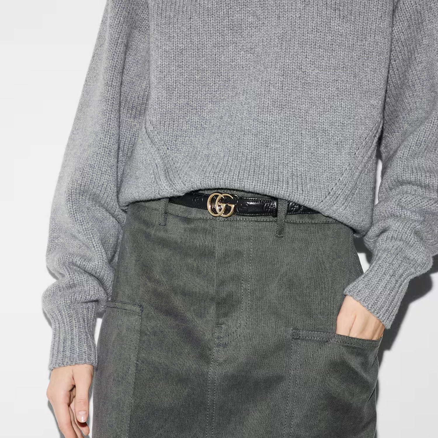 Belt With Gg Buckle - Image 3