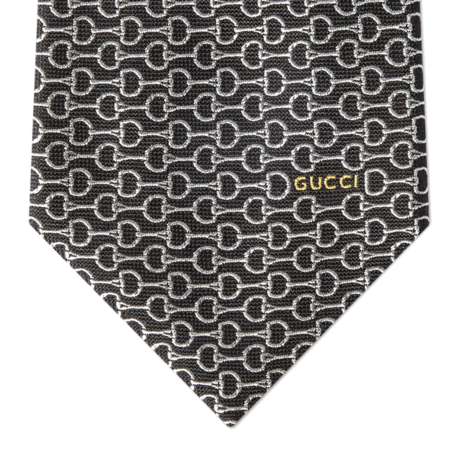 815997 4E009 1063 BLACK GUCCI MEN TIE - Image 2