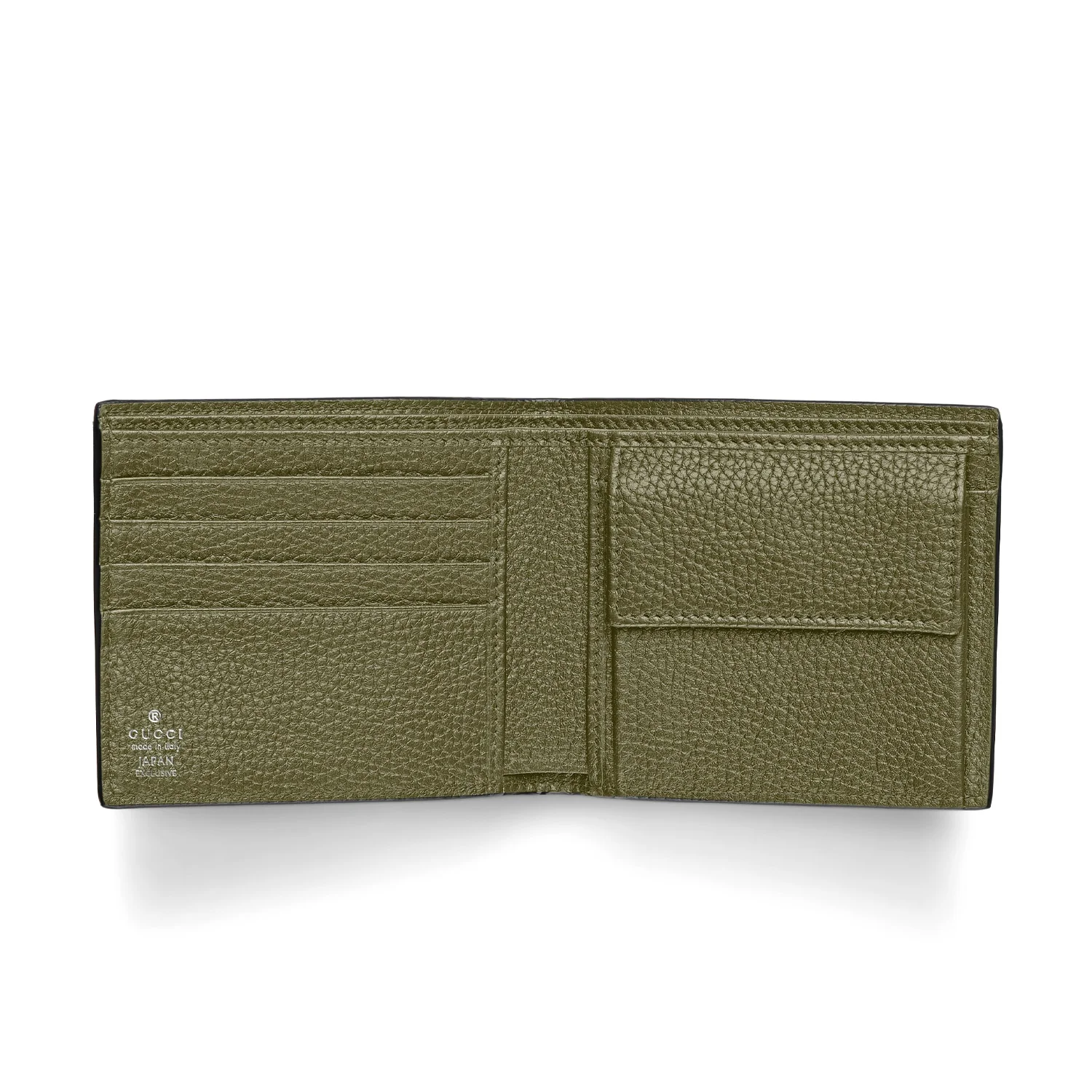 Gucci Logo Coin Wallet Green Interior - Image 2