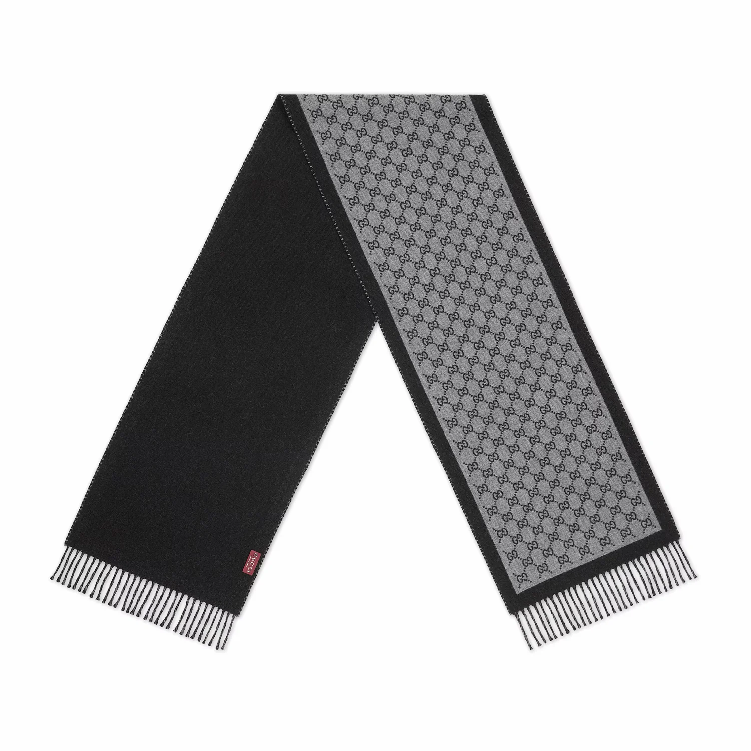 Gucci Gg Wool Jacquard Scarf - Image 2