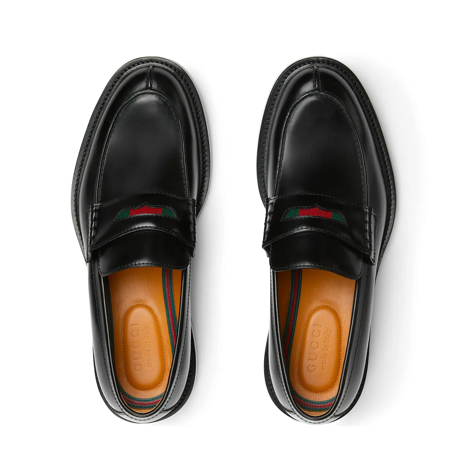 Gucci Men's Loafer With Web - Image 3