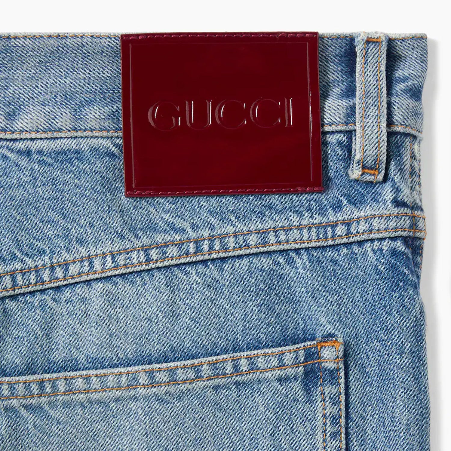 Gucci Slim Fit Cotton Denim Pant - Image 4