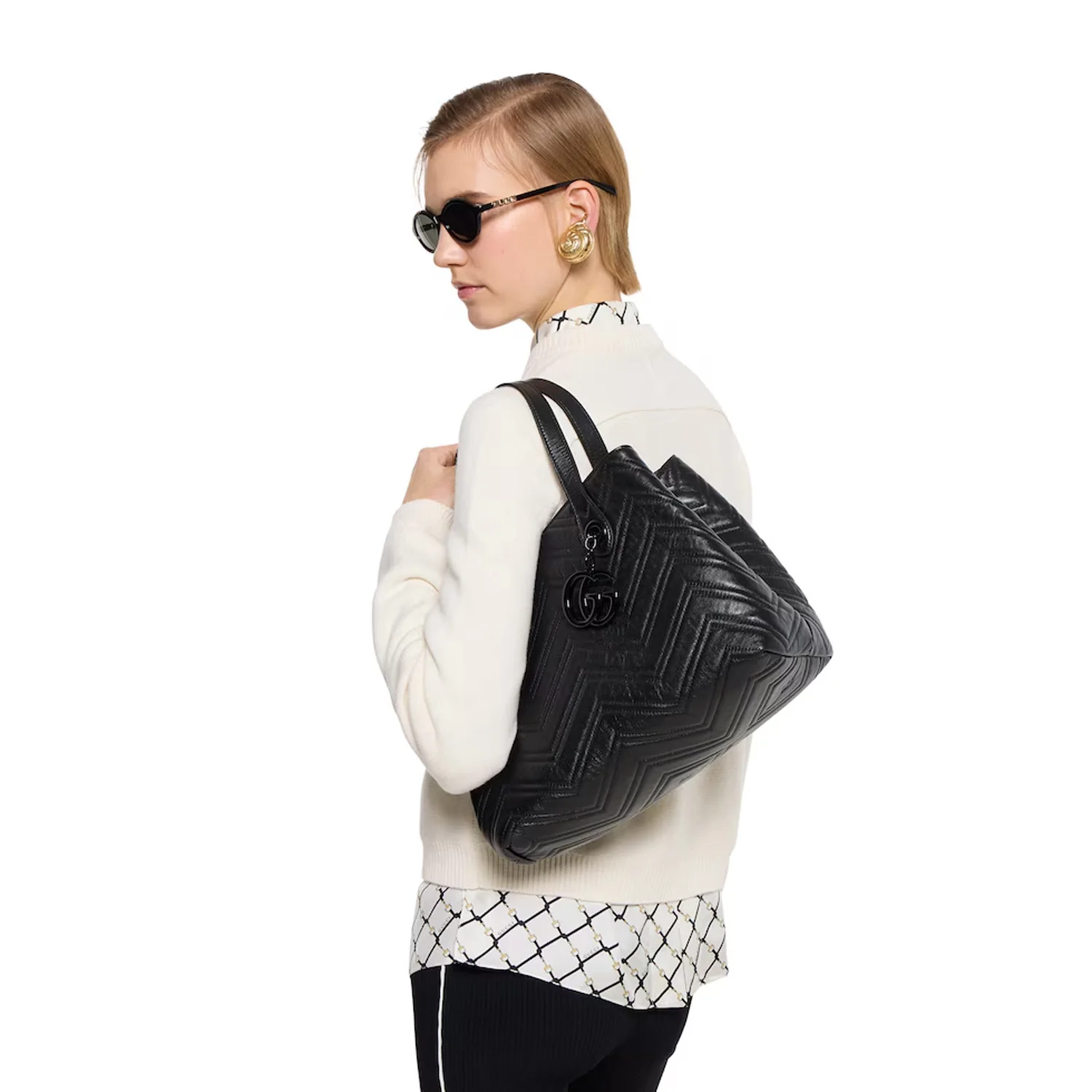 Gg Marmont Medium Tote Bag - Image 3
