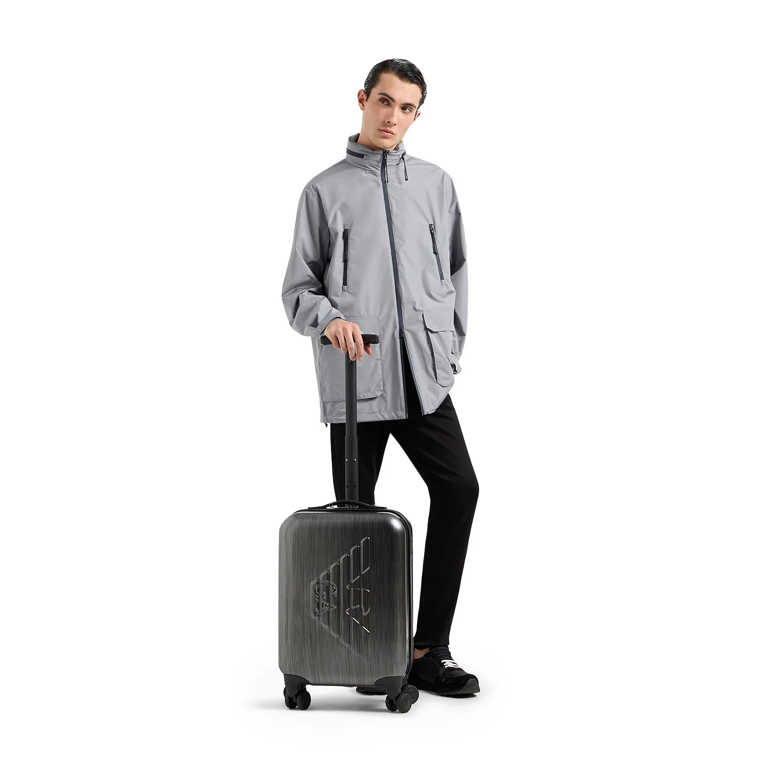 Abs Carry-On Bag With Oversized, Embossed Eagle - Image 6