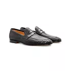 AGADIR BLACK BRAIDED GOATSKIN +GOATSKIN LEATHER SOLE - Image 2