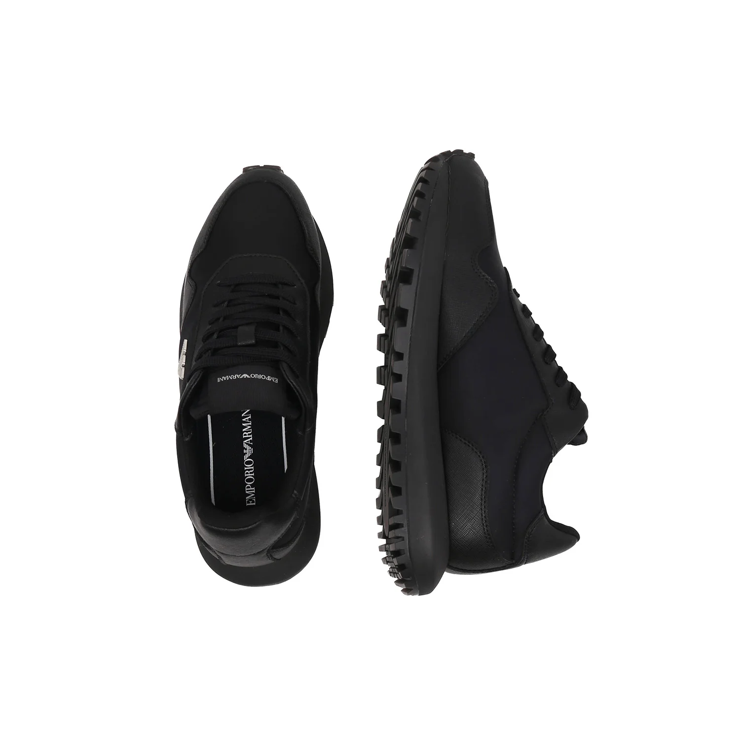 Asv Recycled Nylon Sneakers With Regenerated Saffiano Details - Image 3