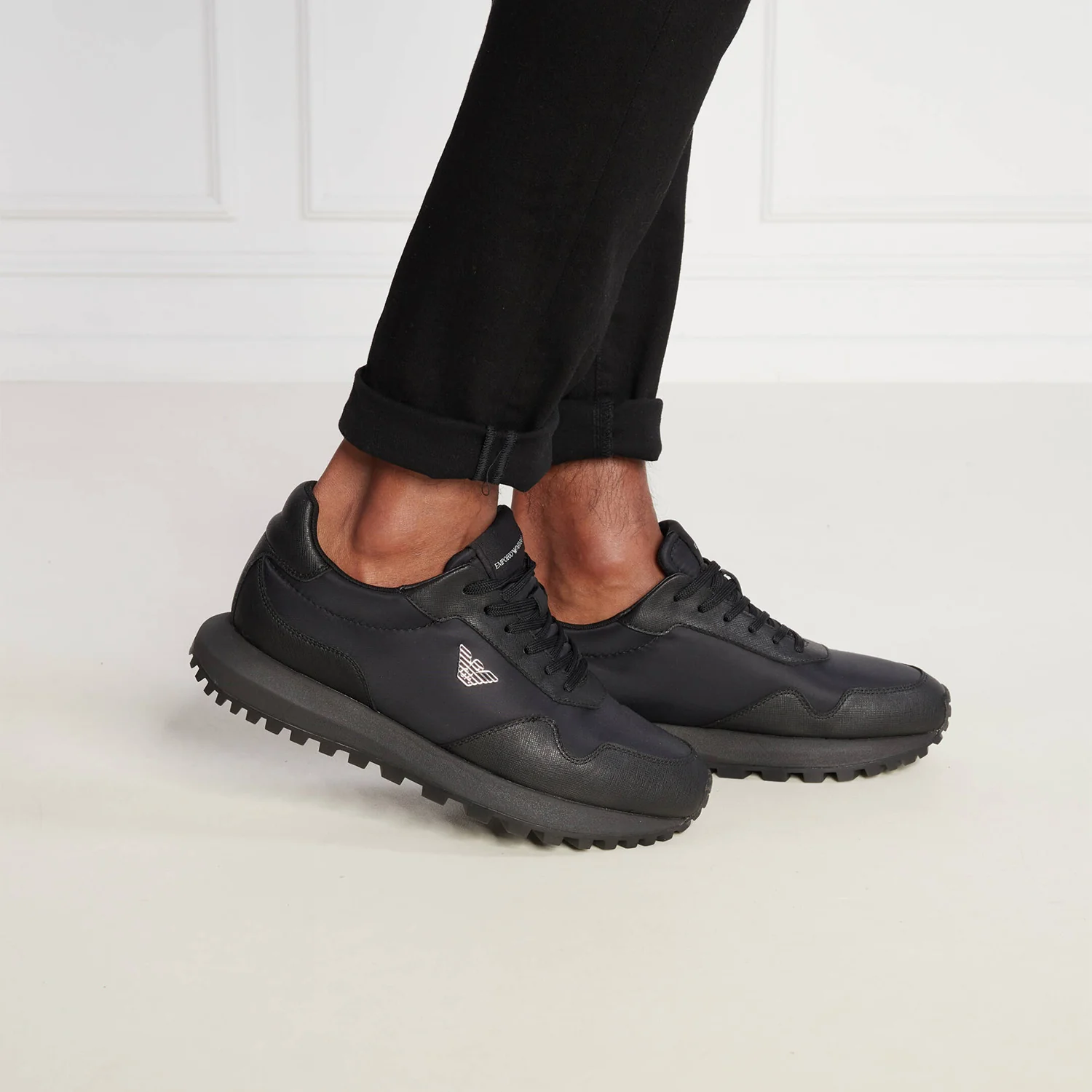 Asv Recycled Nylon Sneakers With Regenerated Saffiano Details - Image 5