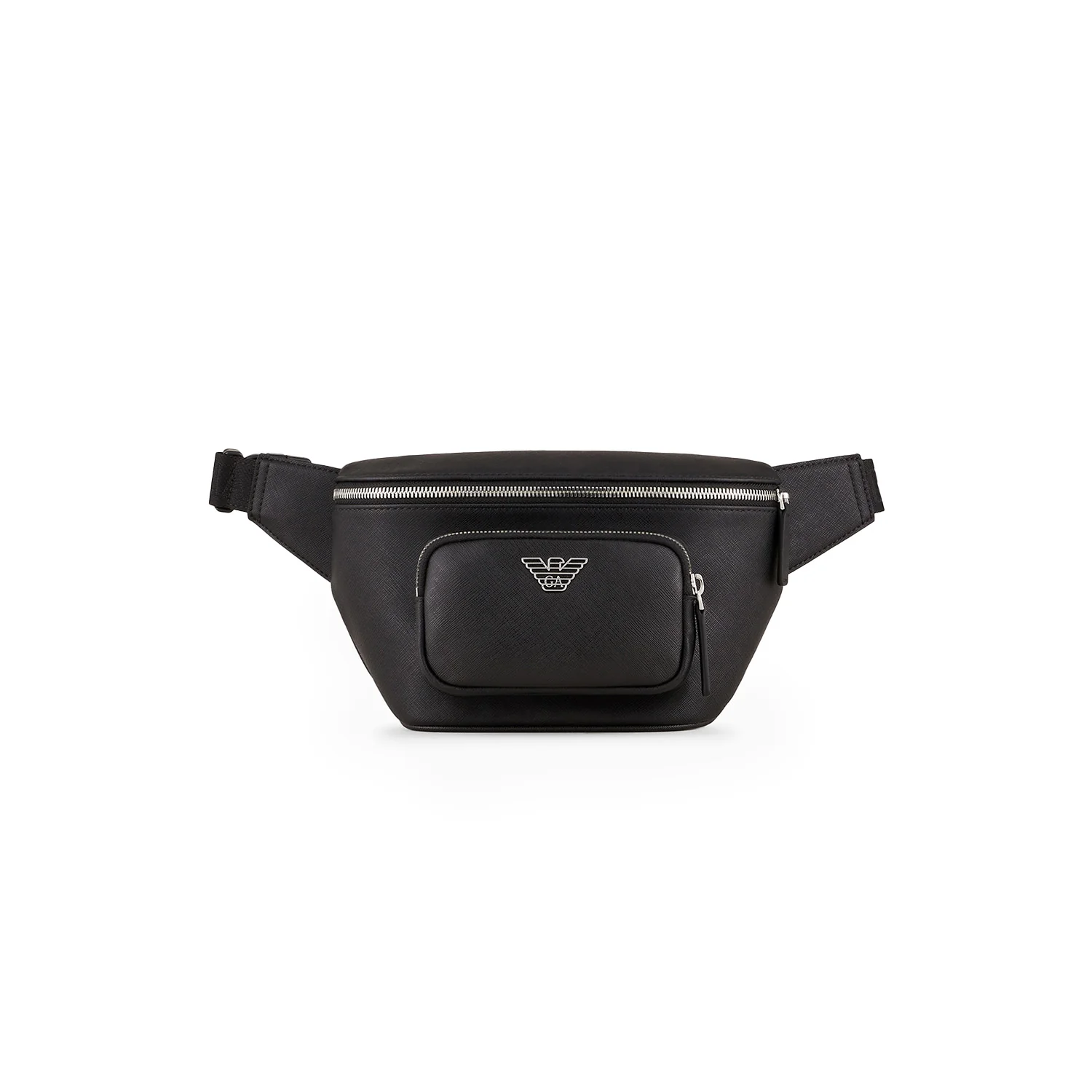 Asv Regenerated Saffiano Leather Belt Bag With Eagle Plate