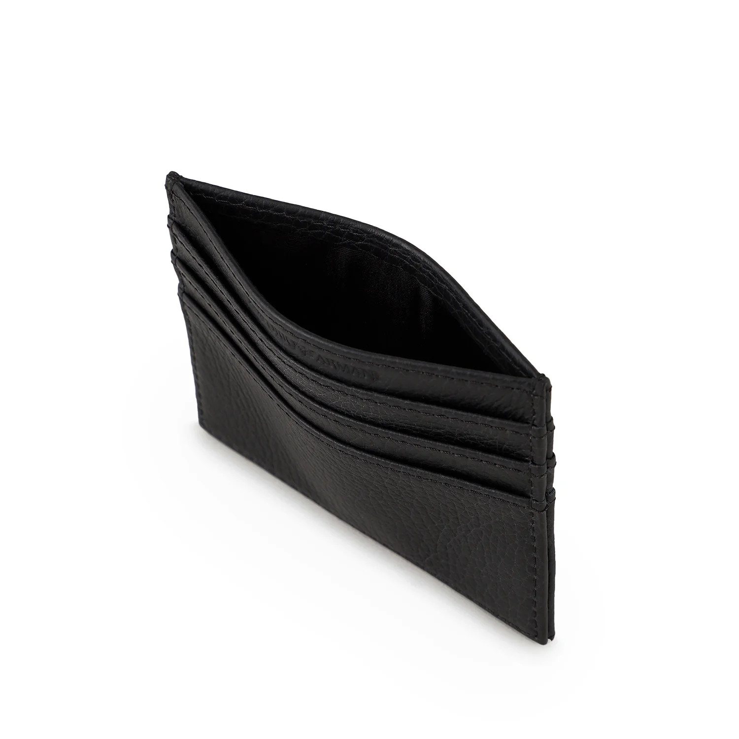 Asv Regenerated Saffiano Leather Card Holder With Eagle Plate - Image 3