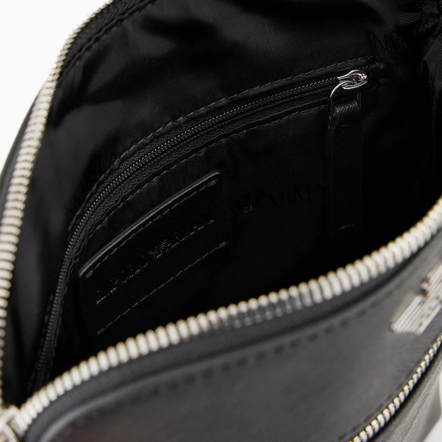 Asv Regenerated Saffiano Leather Flat Shoulder Bag With Eagle Plate - Image 4