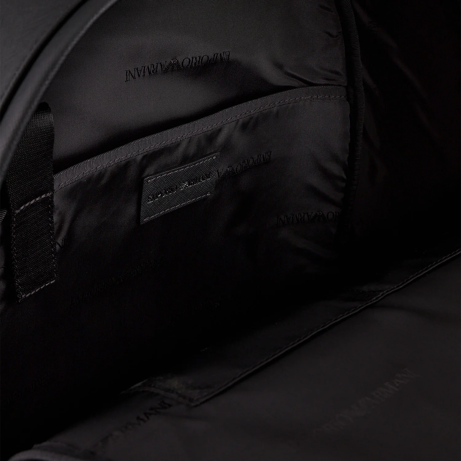 Asv Regenerated Saffiano Leather Round Backpack With Eagle Plate - Image 4