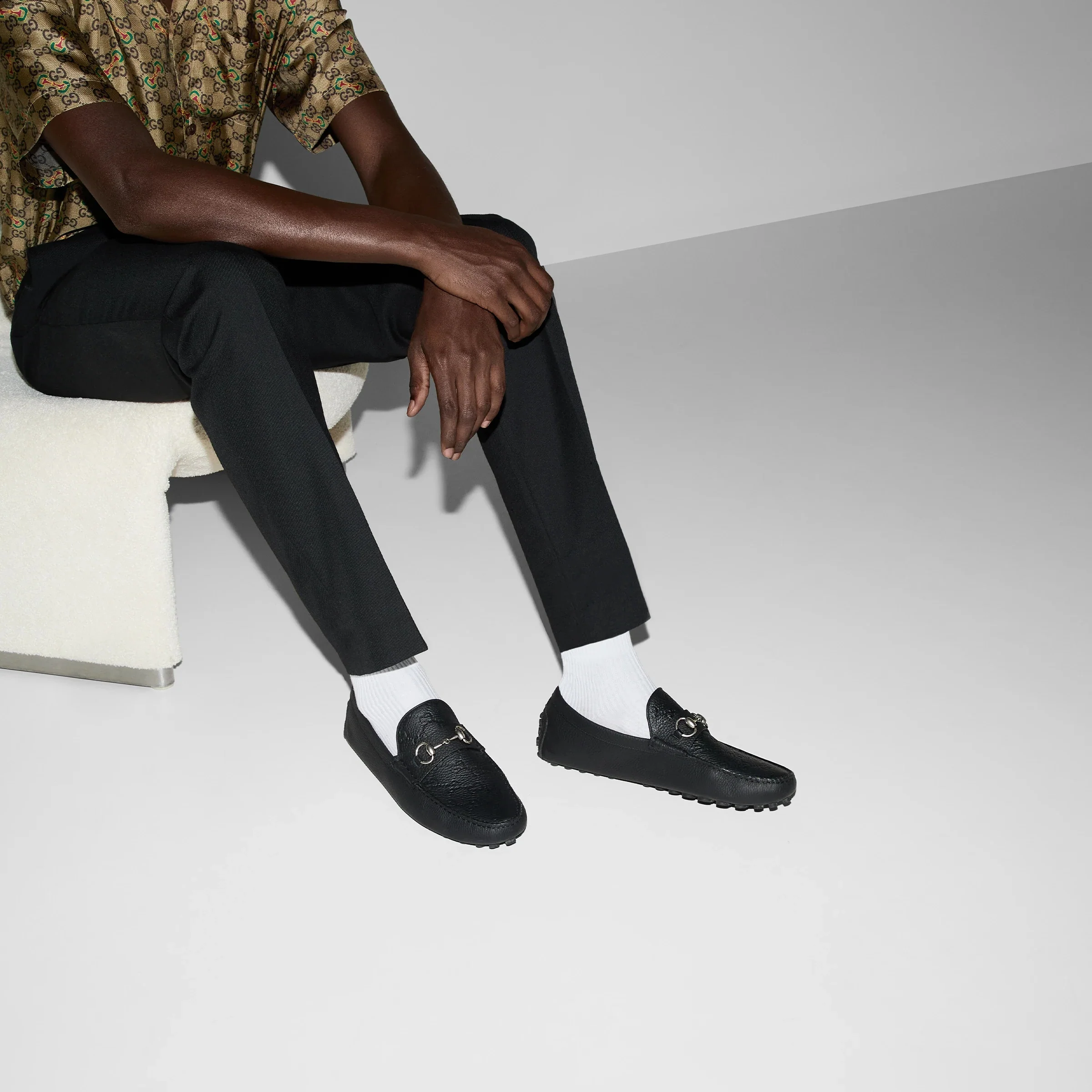 BLACK GUCCI MEN SHOES - Image 3