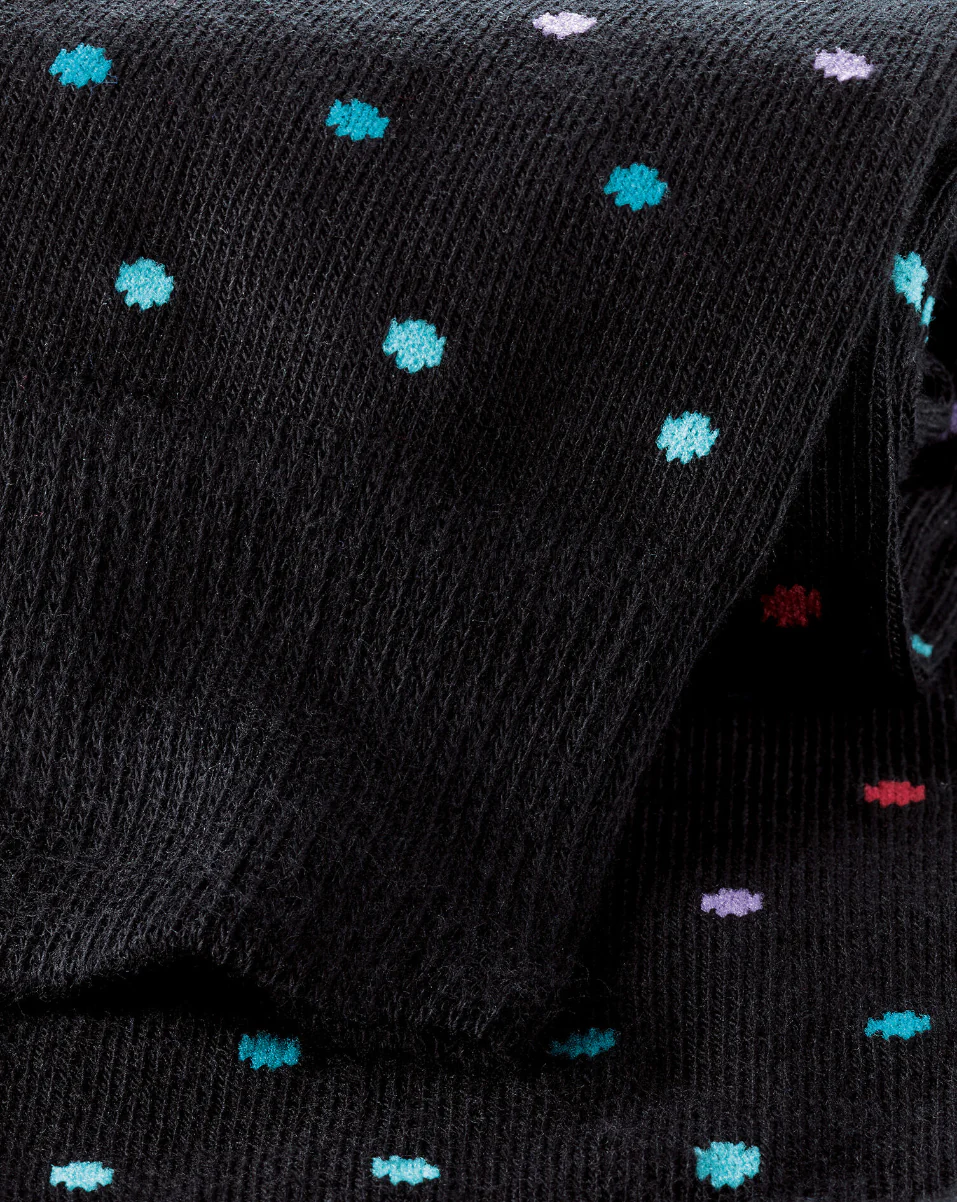 BLACK MULTI SPOT SOCKS - Image 2