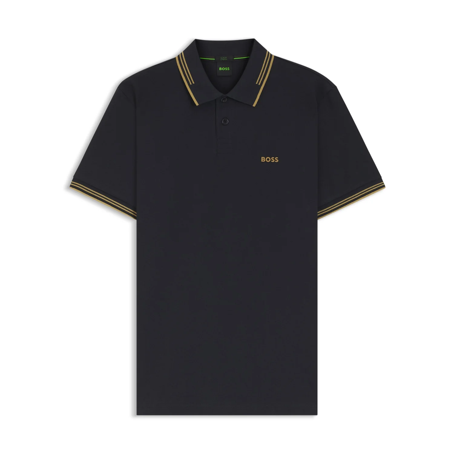 BOSS Stretch-cotton slim-fit polo shirt with branding - Image 2