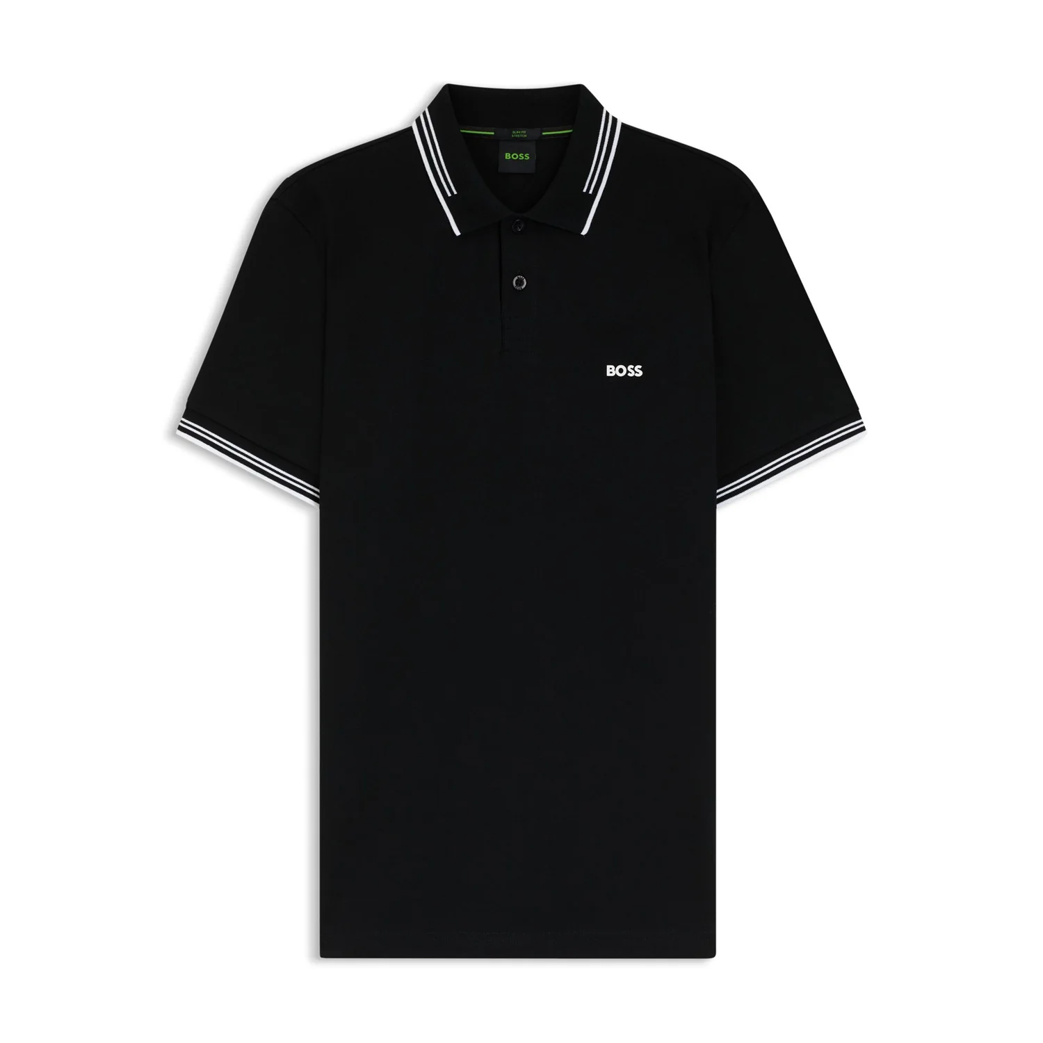 BOSS Stretch-cotton slim-fit polo shirt with branding - Image 2
