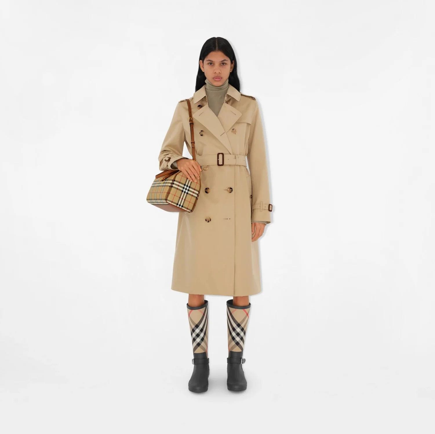 BROWN BURBERRY WOMEN BAG - Image 2