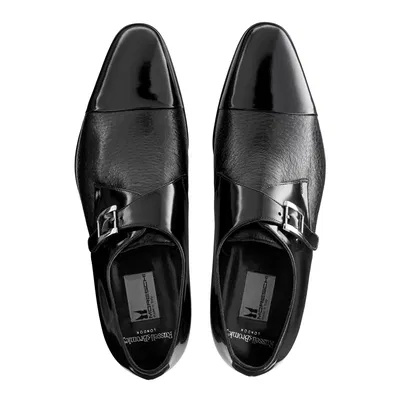 CAEN BLACK BRUSHED CALFSKIN + HIDROCHOERIS LEATHER SOLE - Image 4