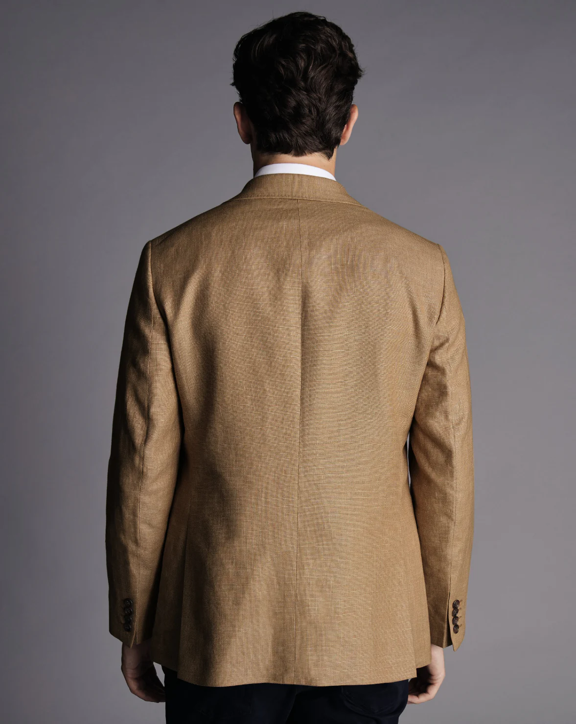 CAMEL SLIM FIT LINEN COTTON BLAZER - Image 6