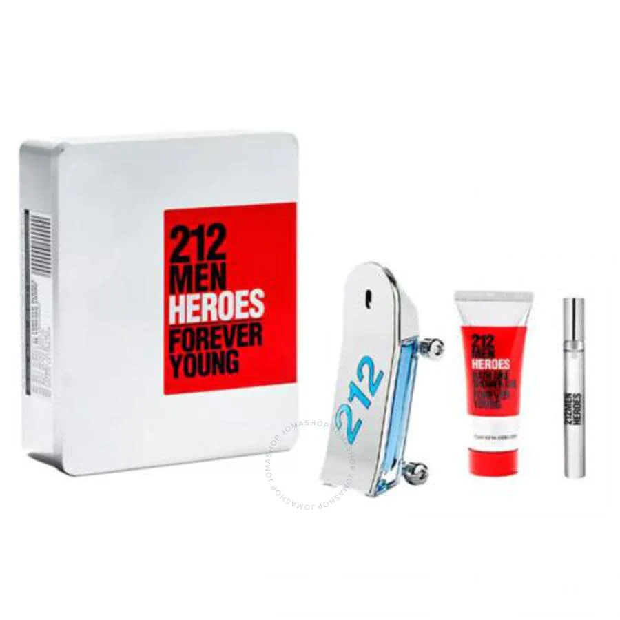 CAROLINA HERRERA 212 MEN HEROES FOREVER YOUNG (90ML EDT+100ML BATH & SG)