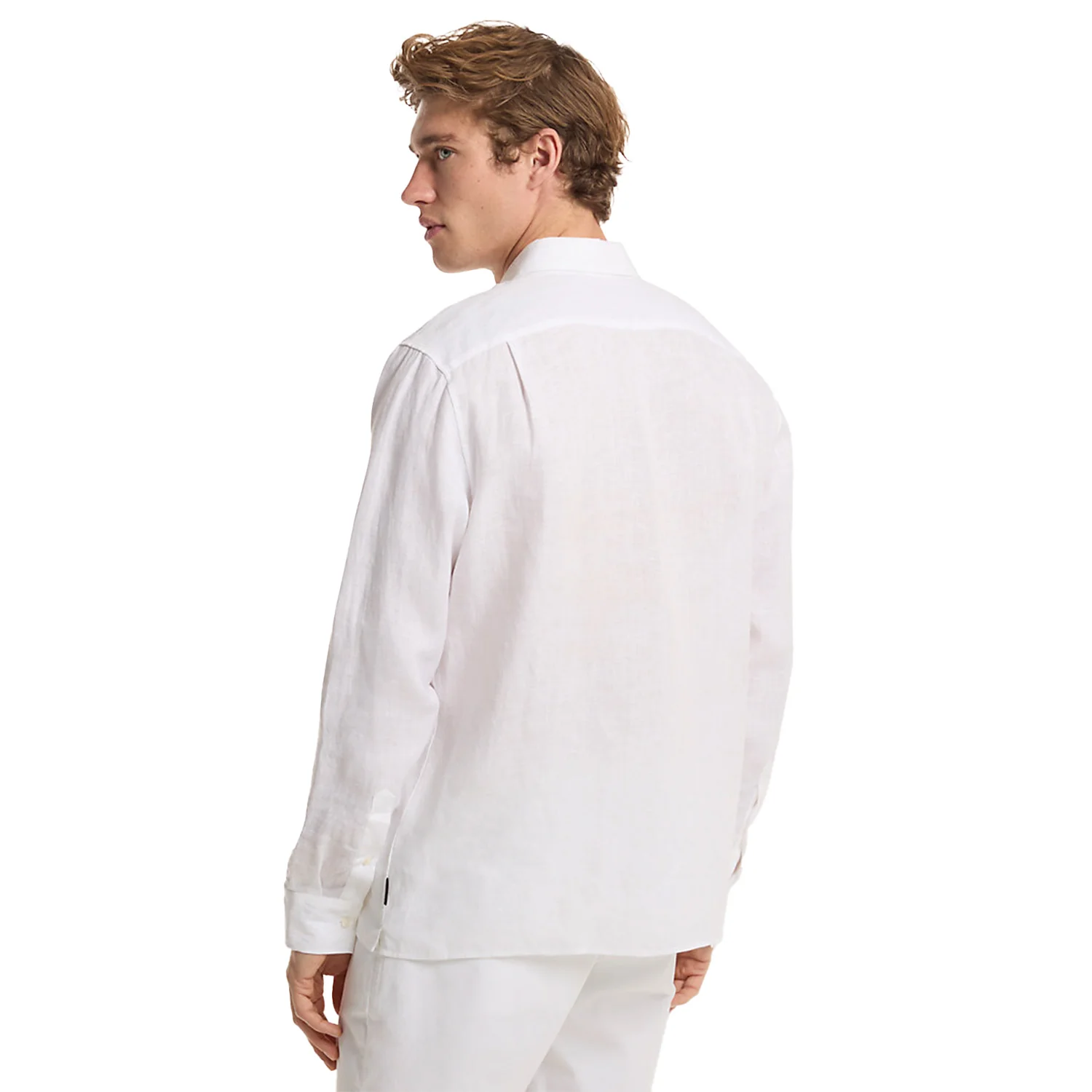 Michael Kors Mens Classic-Fit Linen Shirt - Image 2