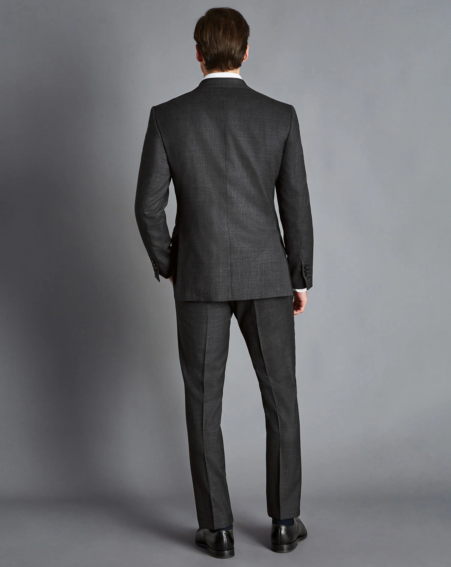 CHARCOAL GREY SLIM FIT END ON END ULTIMATE PERFORMANCE BLAZER - Image 3