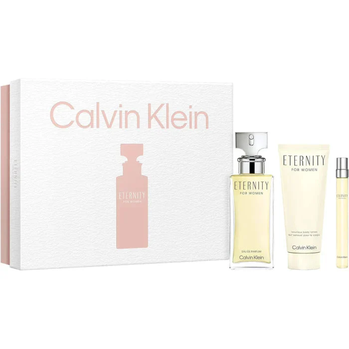 CK ETERNITY WOMEN 3S SET (EDP 100ML+EDP 10ML+B/L 100ML)