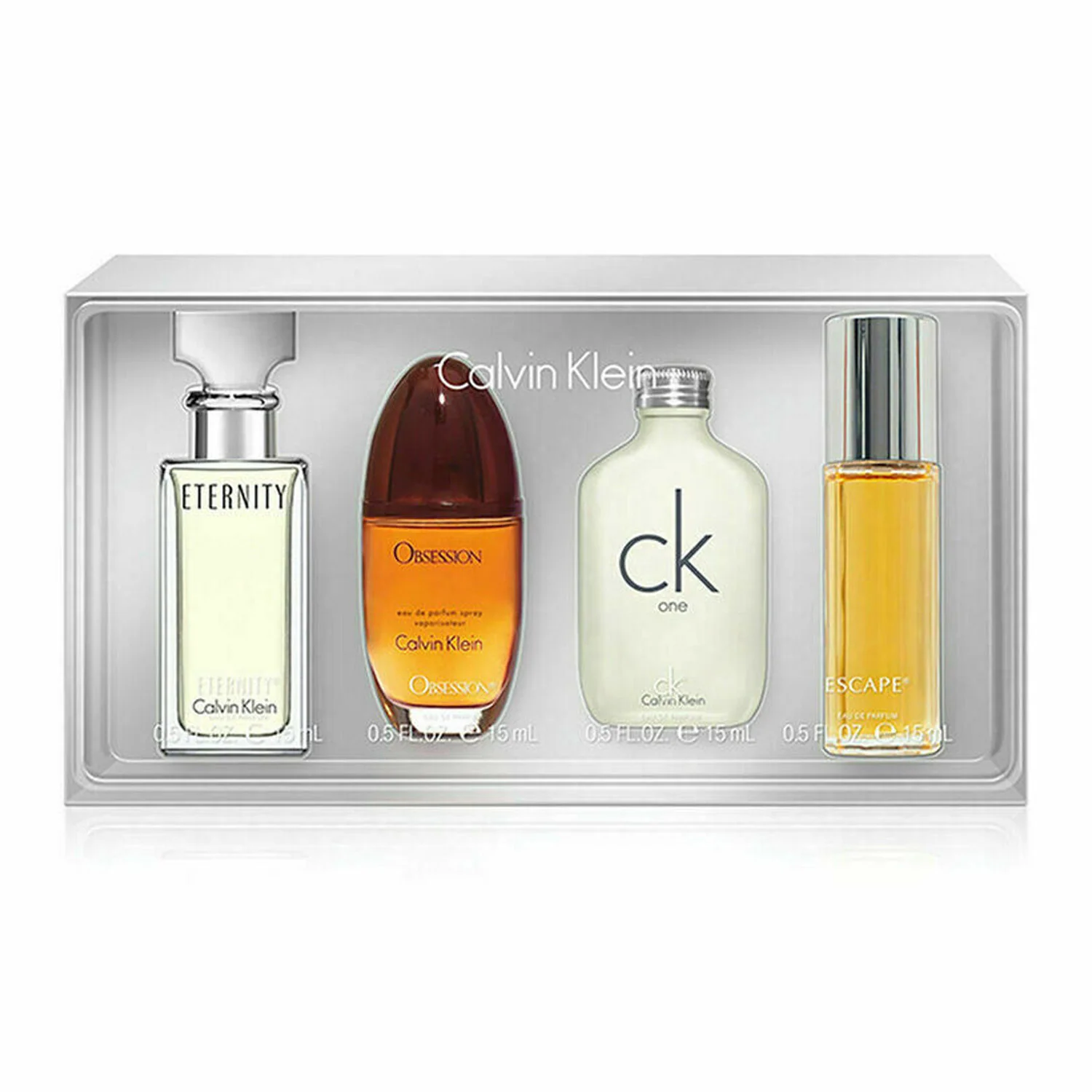 CK WOMEN 4S SET(ETETNITY/OBSESSED/ONE/ESCAPE) MINI