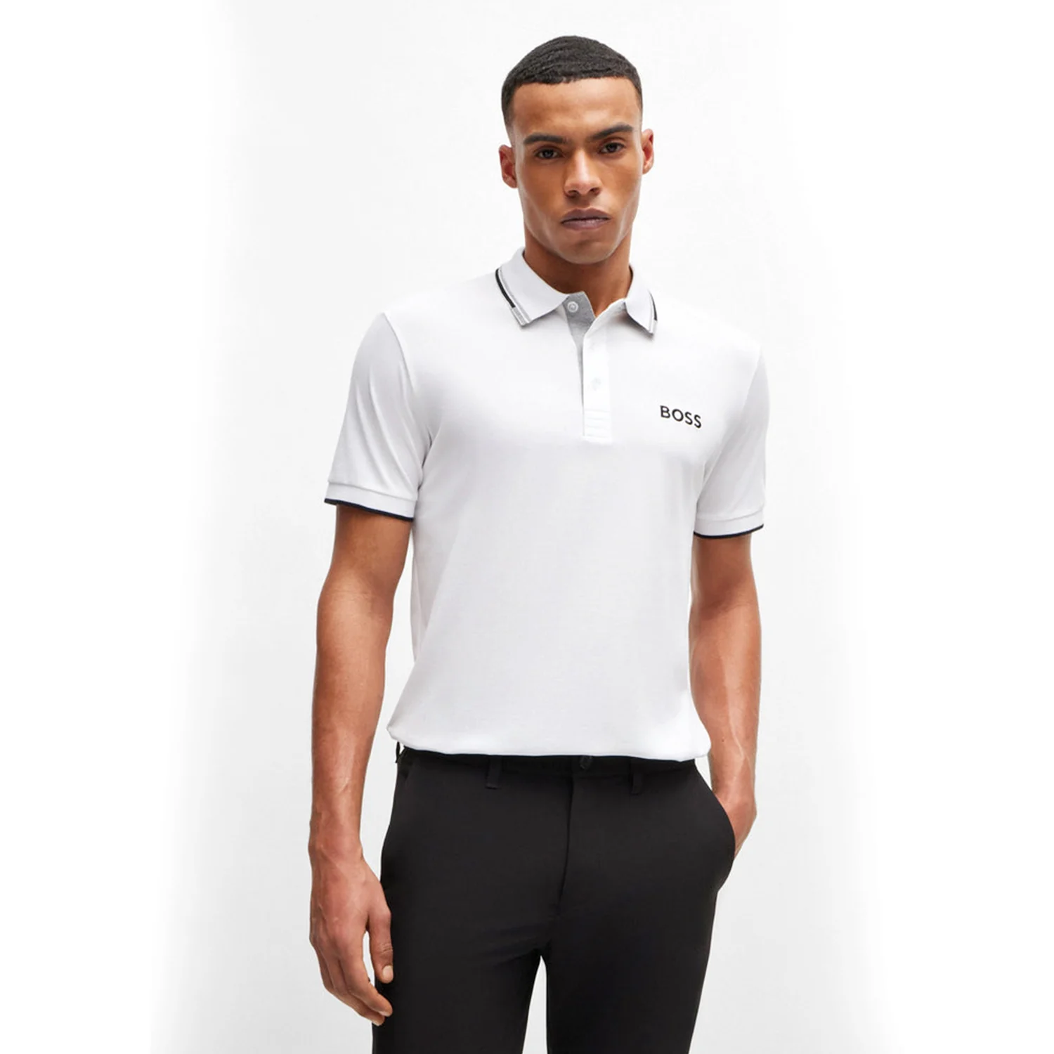 Cotton-Blend Polo Shirt With Contrast Logos - Image 2