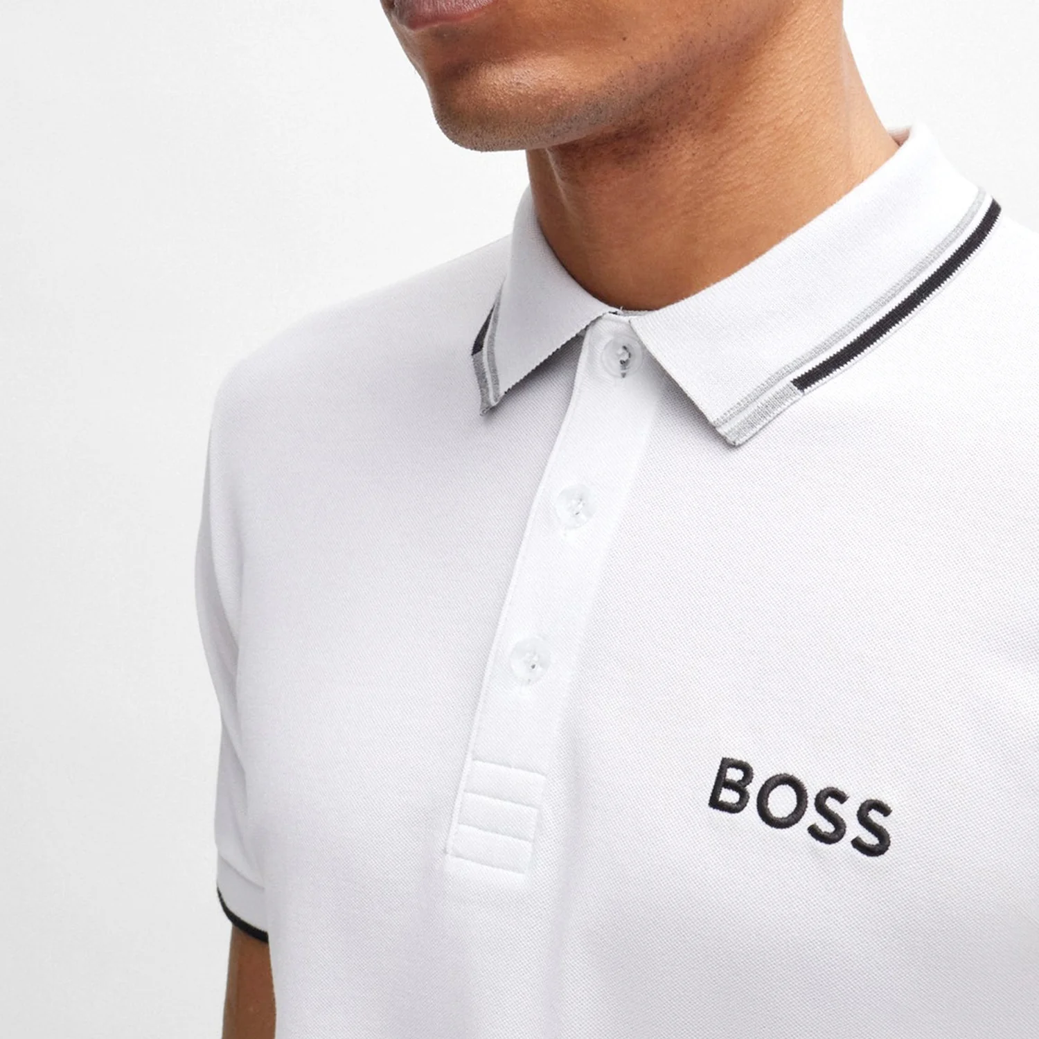 Cotton-Blend Polo Shirt With Contrast Logos - Image 3